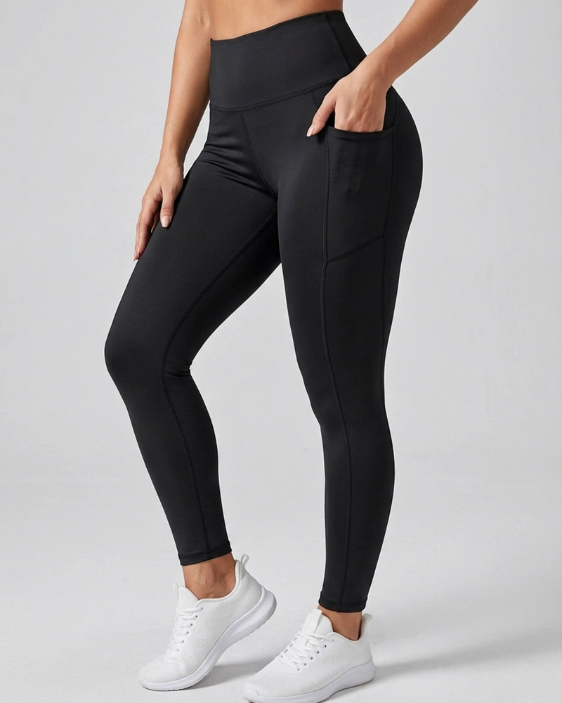 CALZA DEPORTIVA MUJER YOGA CON BOLSILLOS Y PRETINA ALTA - JYT034 - 1
