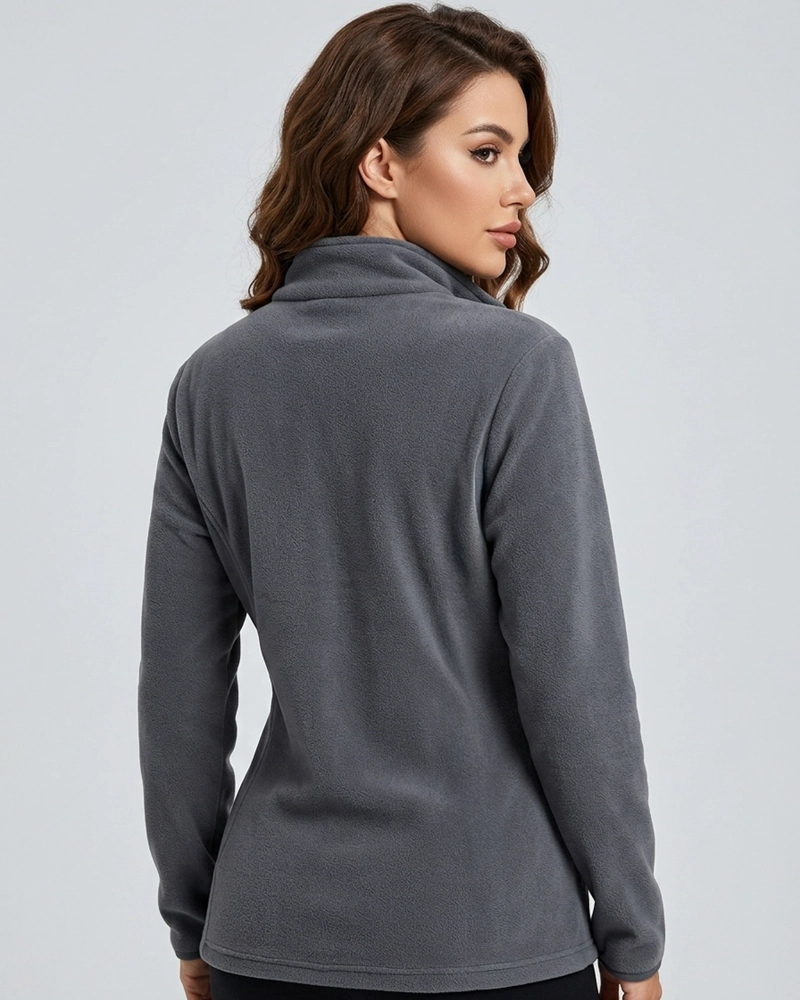CHAQUETA MUJER POLAR SHERPA TERMICA CON CIERRE - LQ1003 - 3