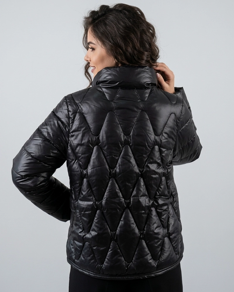 PARKA OUTDOOR MUJER PUFFER GLOSSY ESTILO MODERNO - ELX1724 - 3
