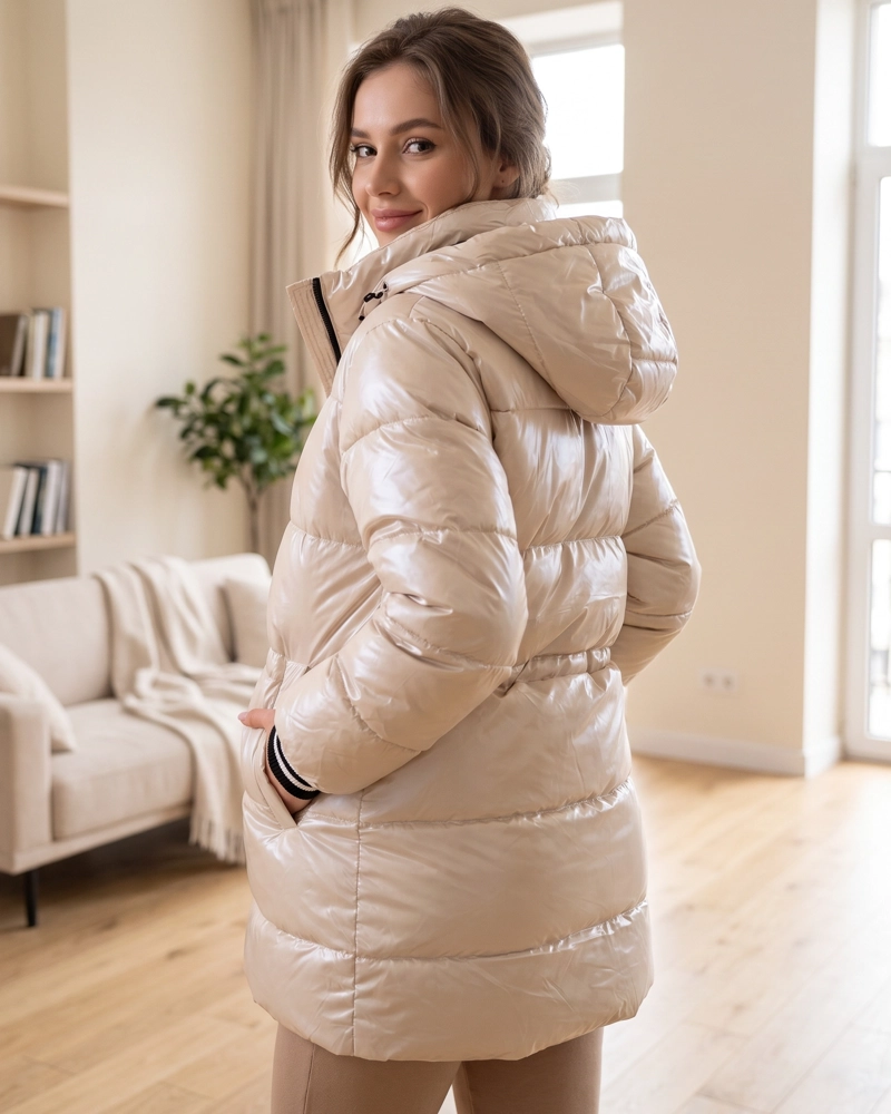 PARKA FITNESS INVIERNO LARGA DISEÑO PRO CALIDAD - ELX1730 - 4