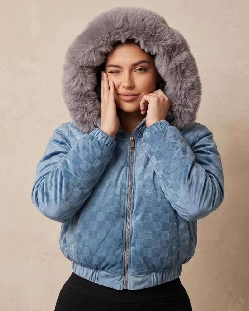 CHAQUETA FITNESS INVIERNO REVERSIBLE METALIZADA CALIDAD PRO - EBS5119 - 2