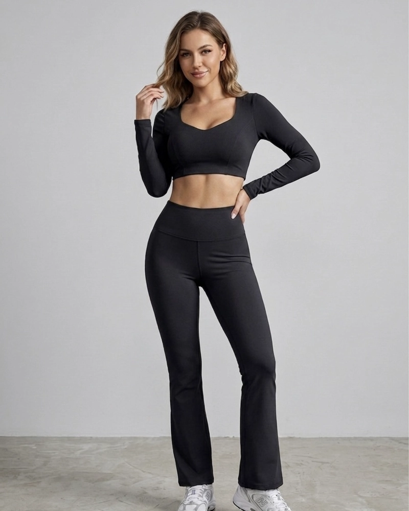 CONJUNTO DEPORTIVO FLARE TIRO ALTO CALCE PRO MANGA LARGA - 1