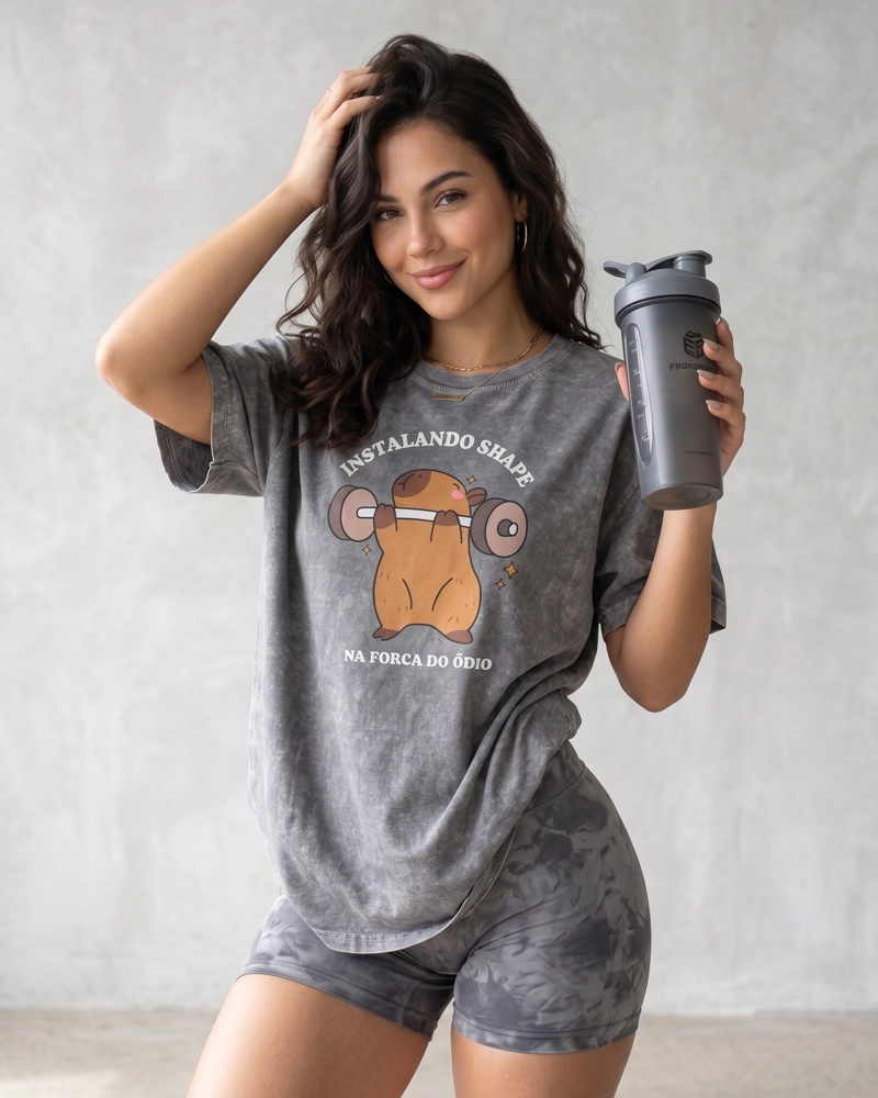POLERA FITNESS MUJER RABBIT OVERSIZE CALIDAD PRO - 3