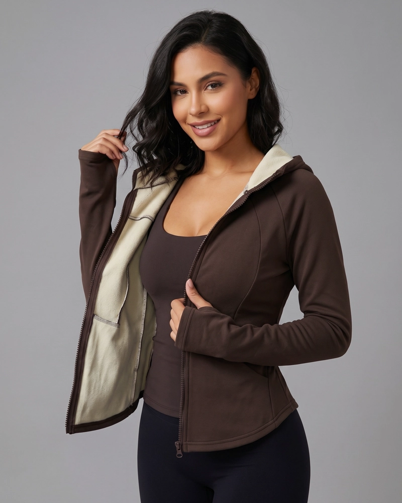 CHAQUETA MUJER TELA TE CNICA CHIPORRO CON GORRO PRO - 4