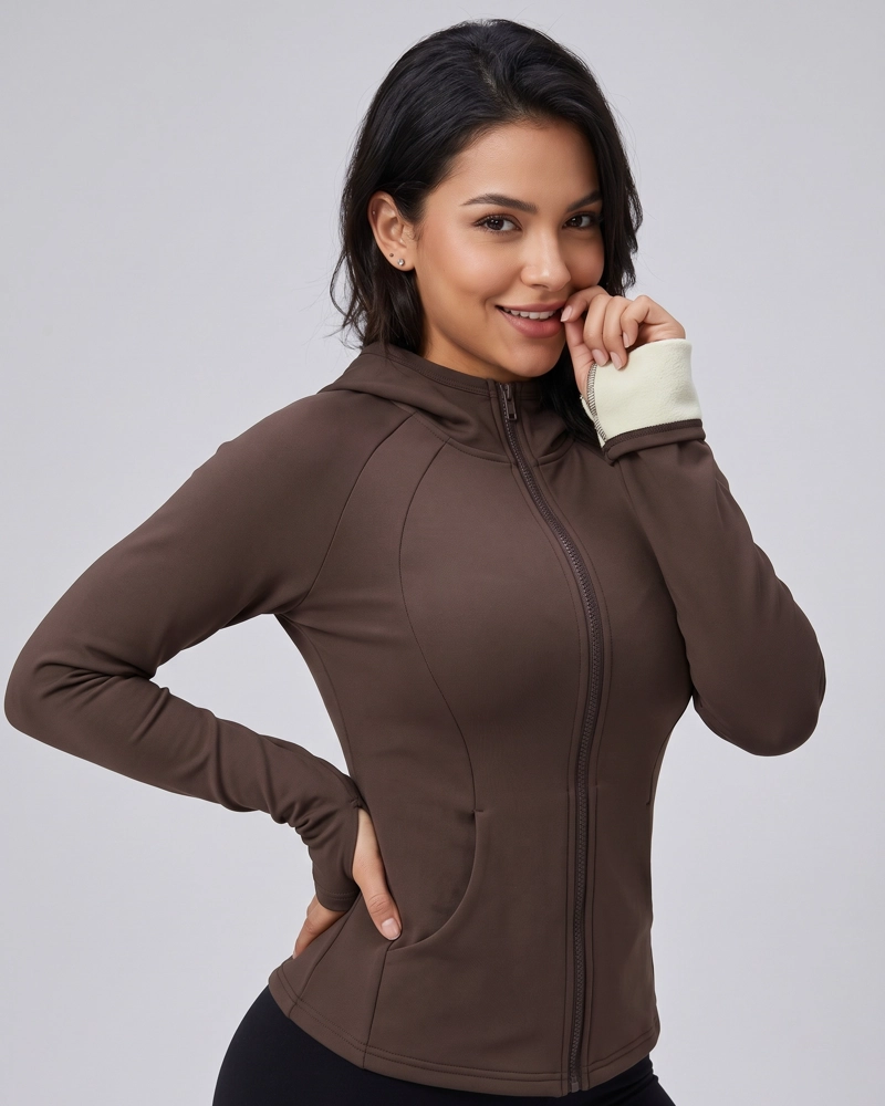 CHAQUETA MUJER TELA TE CNICA CHIPORRO CON GORRO PRO - 6