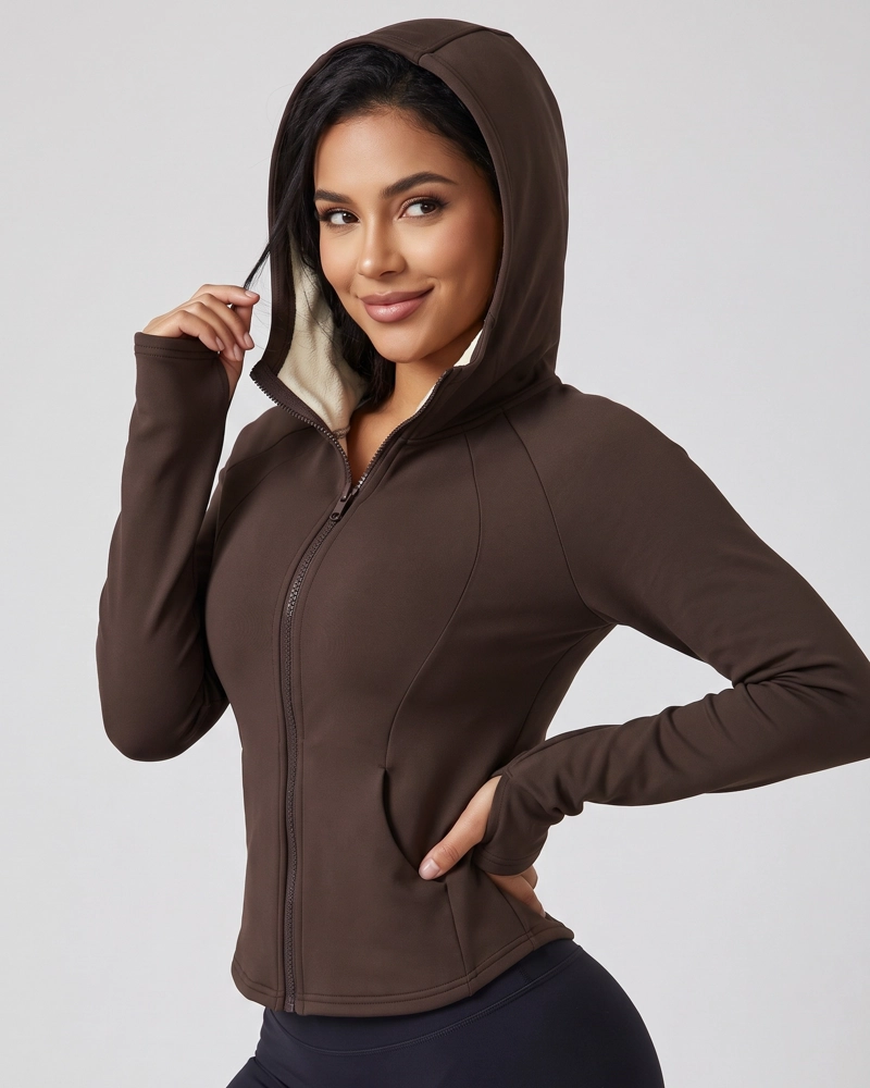 CHAQUETA MUJER TELA TE CNICA CHIPORRO CON GORRO PRO - 7