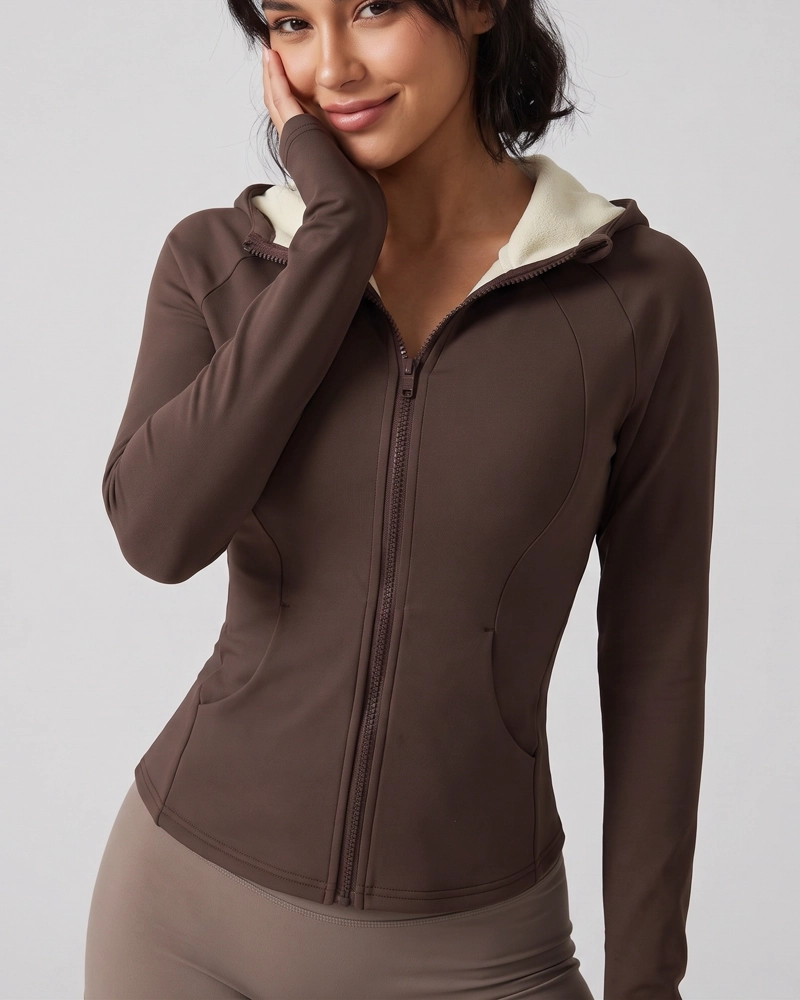 CHAQUETA MUJER TELA TE CNICA CHIPORRO CON GORRO PRO - 8