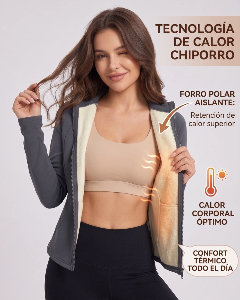 CHAQUETA FITNESS CHIPORRO TE RMICA PASADEDO CALIDAD - 2