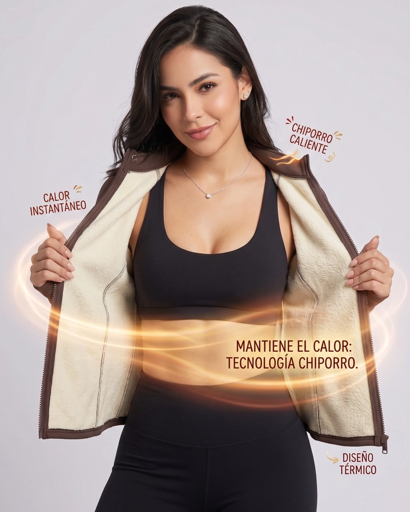 CHAQUETA FITNESS CHIPORRO TE RMICA PASADEDO CALIDAD - 7
