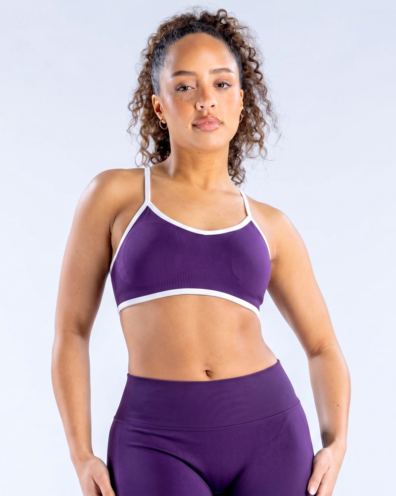 PETO DEPORTIVO MUJER SEAMLESS BICOLOR ALTA SUJECION - 1