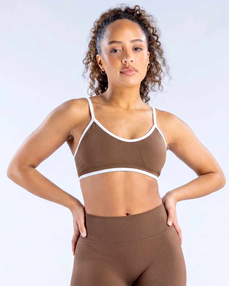 PETO DEPORTIVO MUJER SEAMLESS BICOLOR ALTA SUJECION - 1