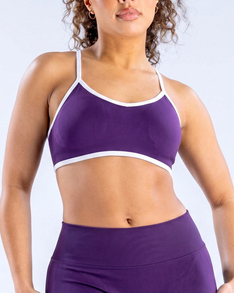 PETO DEPORTIVO MUJER SEAMLESS BICOLOR ALTA SUJECION - 3