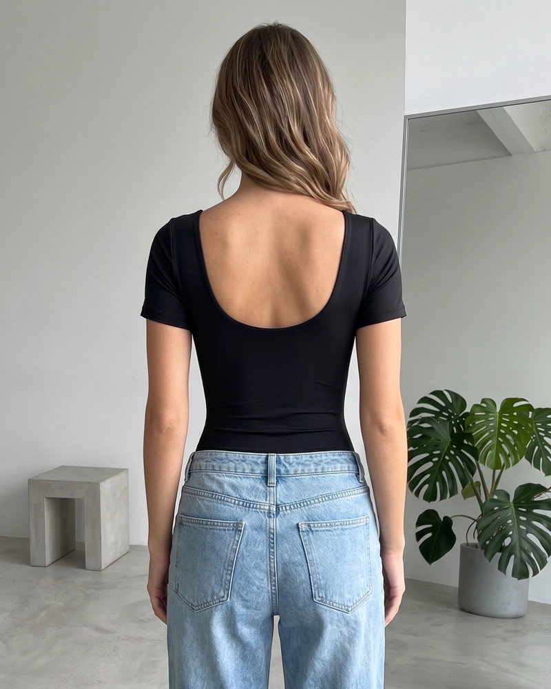BODY FAJA MANGA CORTA MUJER SEAMLESS ALTA COMPRESION - 4