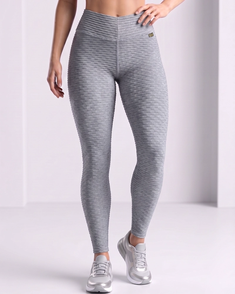 CALZA DEPORTIVA MUJER TEXTURIZADA EFECTO LEVANTA COLA - 1