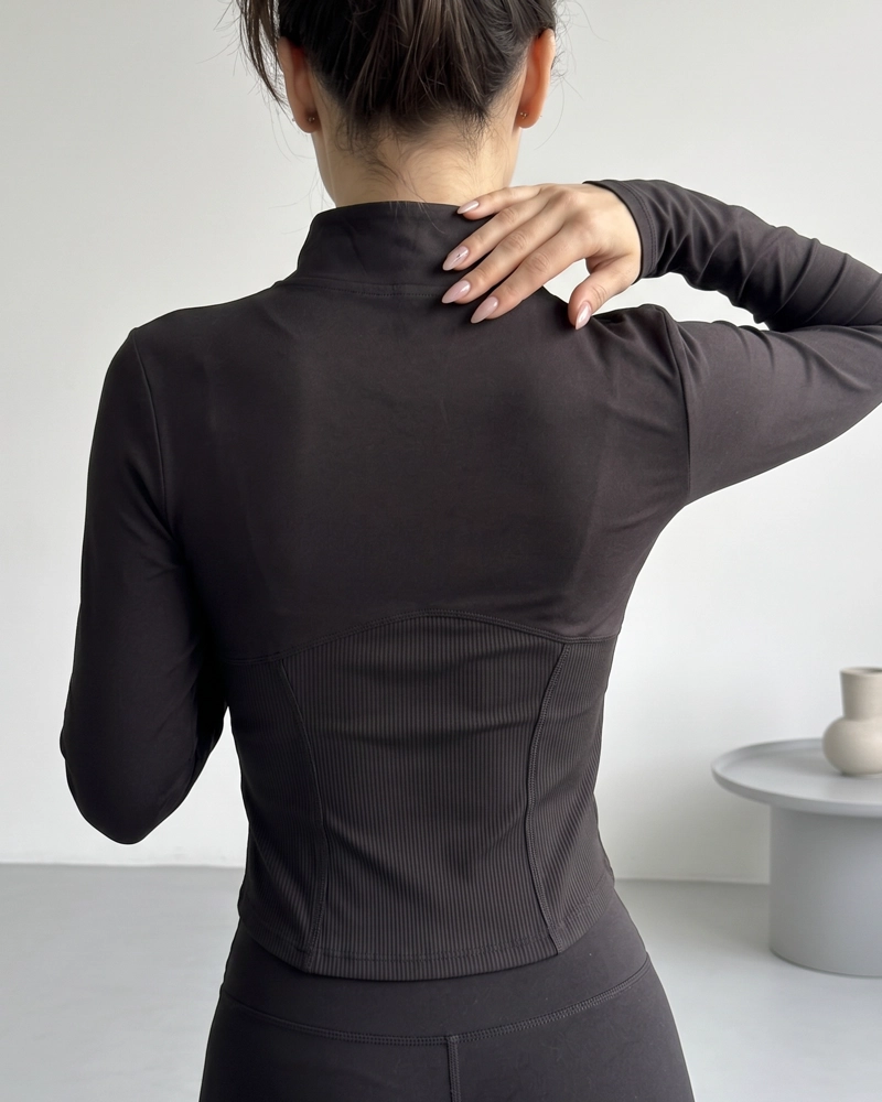 CHAQUETA DEPORTIVA MUJER SLIM FIT CIERRE COMPLETO - 3