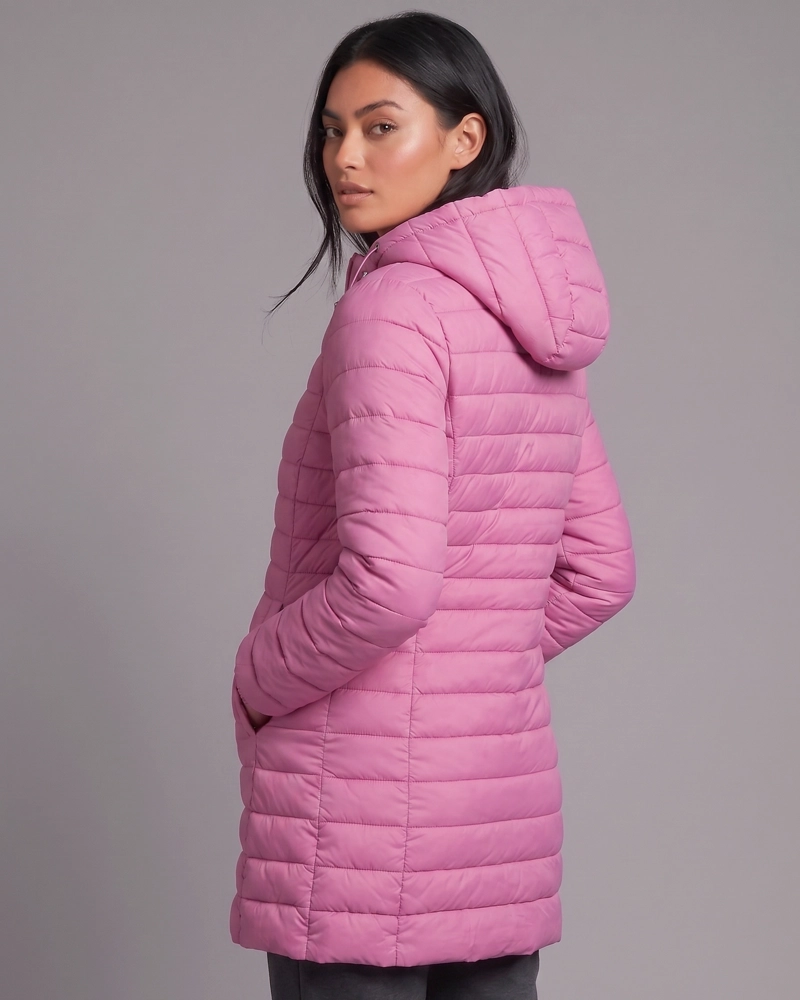 PARKA ABRIGO PUFFER ACOLCHADA MUJER CON CAPUCHA DESMONTABLE - 2