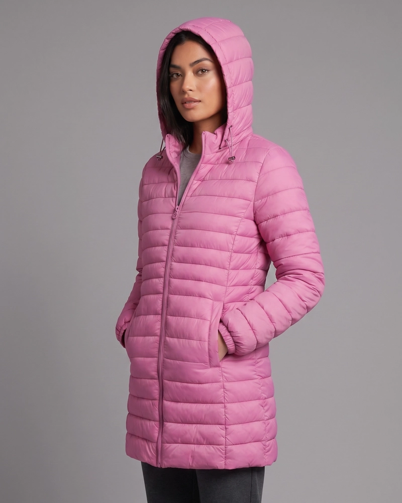 PARKA ABRIGO PUFFER ACOLCHADA MUJER CON CAPUCHA DESMONTABLE - 3