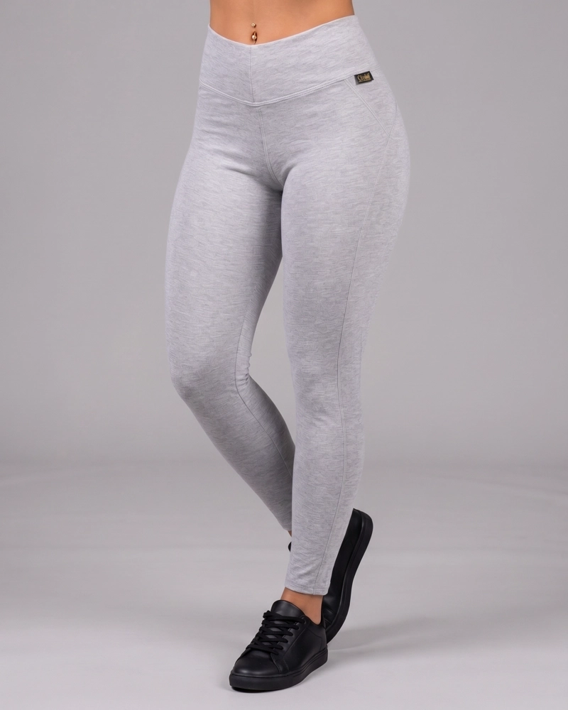 CALZA LEGGINGS MUJER ALGODON CONTROL ABDOMEN DEPORTIVA - 3