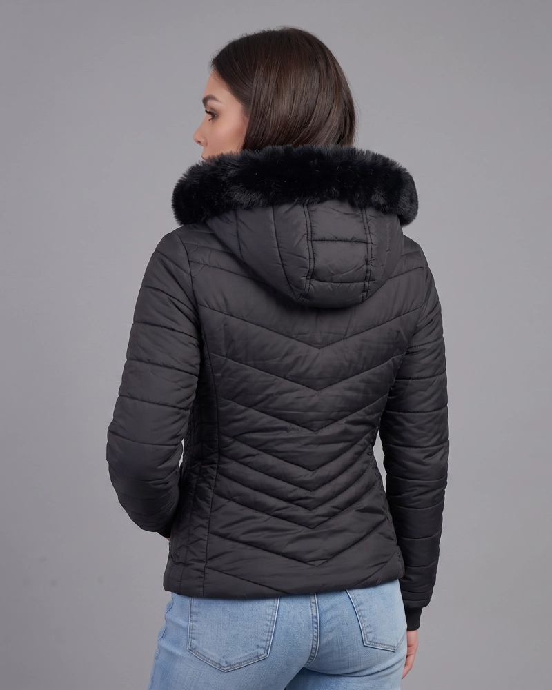 PARKA ACOLCHADA TE RMICA MUJER CON CHIPORRO Y CAPUCHA - 3