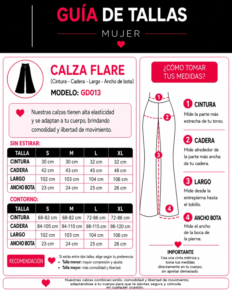 LEGGING FLARE FAJA MODELADORA OXFORD PUSH UP TIRO ALTO - 6