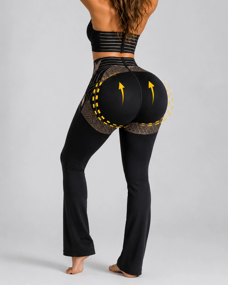 LEGGING FAJA REDUCTORA OXFORD BOOTCUT TIRO ALTO PUSH UP - 5