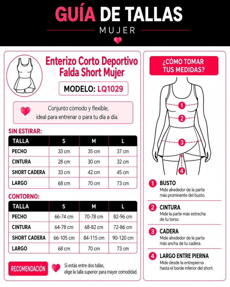 ENTERIZO CORTO DEPORTIVO FALDA SHORT CON BOLSILLO - 4