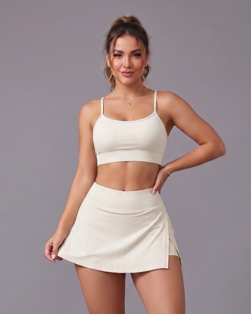 SET DEPORTIVO 2 PIEZAS FALDA SHORT Y PETO TENIS PADEL MUJER - 1