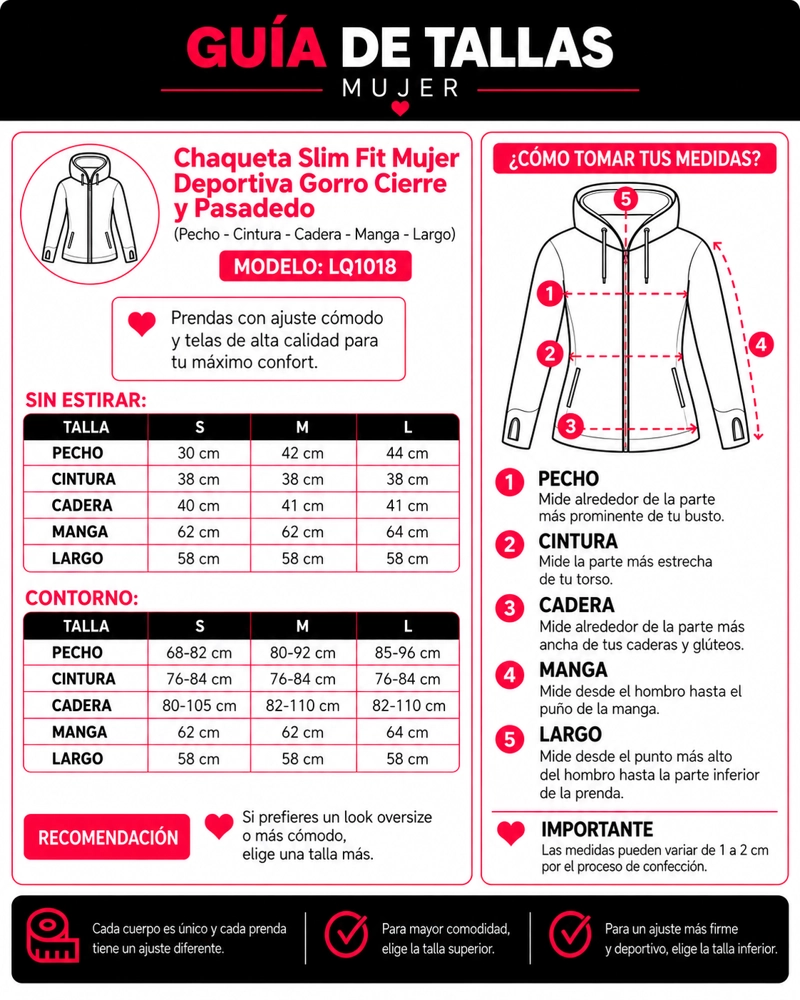 CHAQUETA SLIM FIT MUJER ENTRENAMIENTO YOGA CON CAPUCHA Y PASADEDO - 6