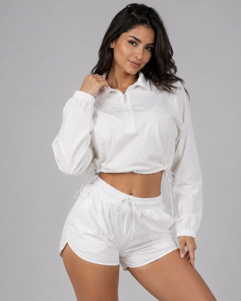 CONJUNTO DEPORTIVO 2 PIEZAS CORTAVIENTO LIVIANO CHAQUETA Y SHORT - 1