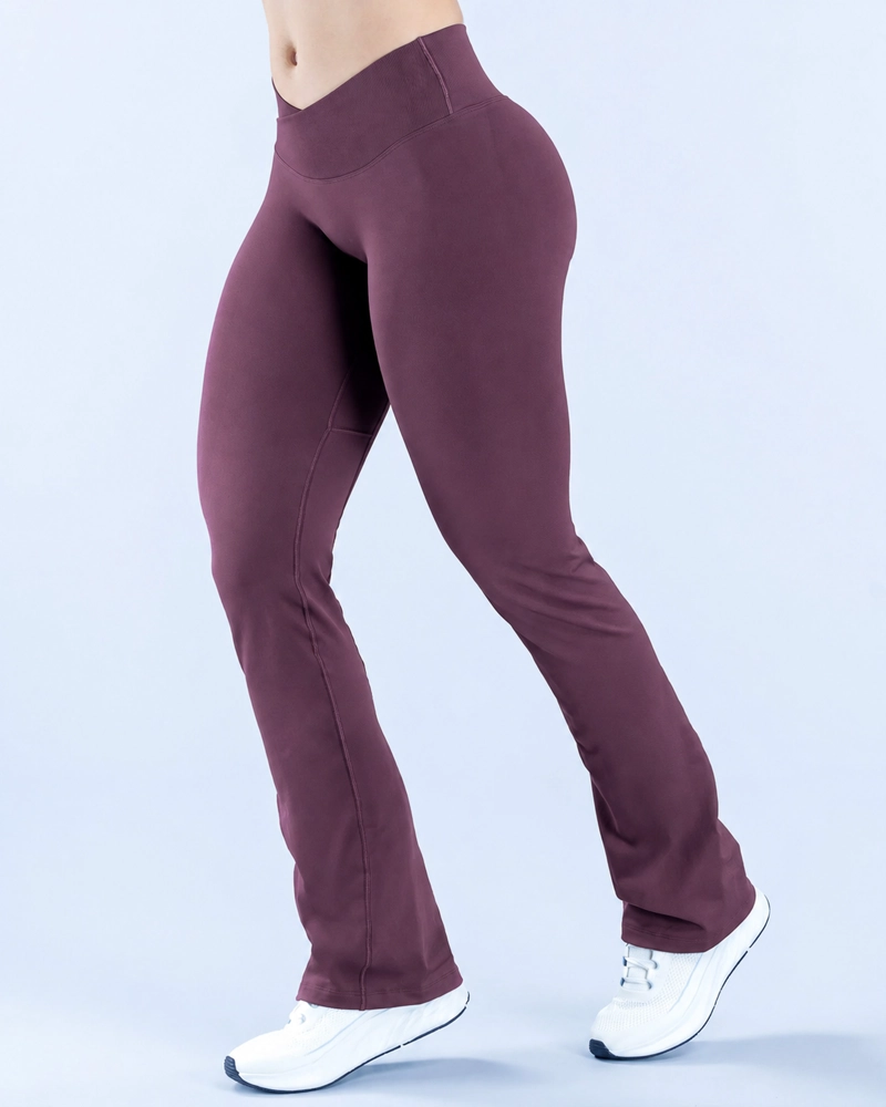 CALZA ACAMPANADA FLARE DEPORTIVA MUJER TIRO ALTO - 1