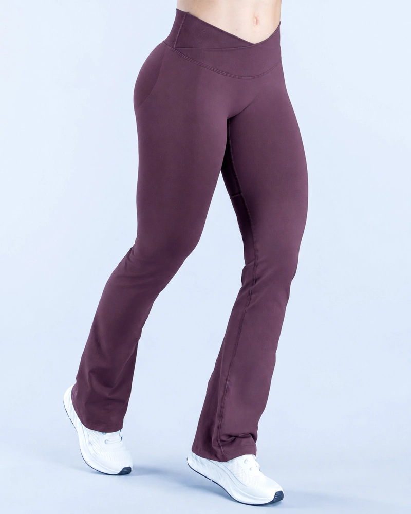 CALZA ACAMPANADA FLARE DEPORTIVA MUJER TIRO ALTO - 3