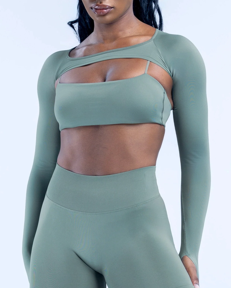 BOLERO DEPORTIVO MANGA LARGA MUJER TOP GYM - 1