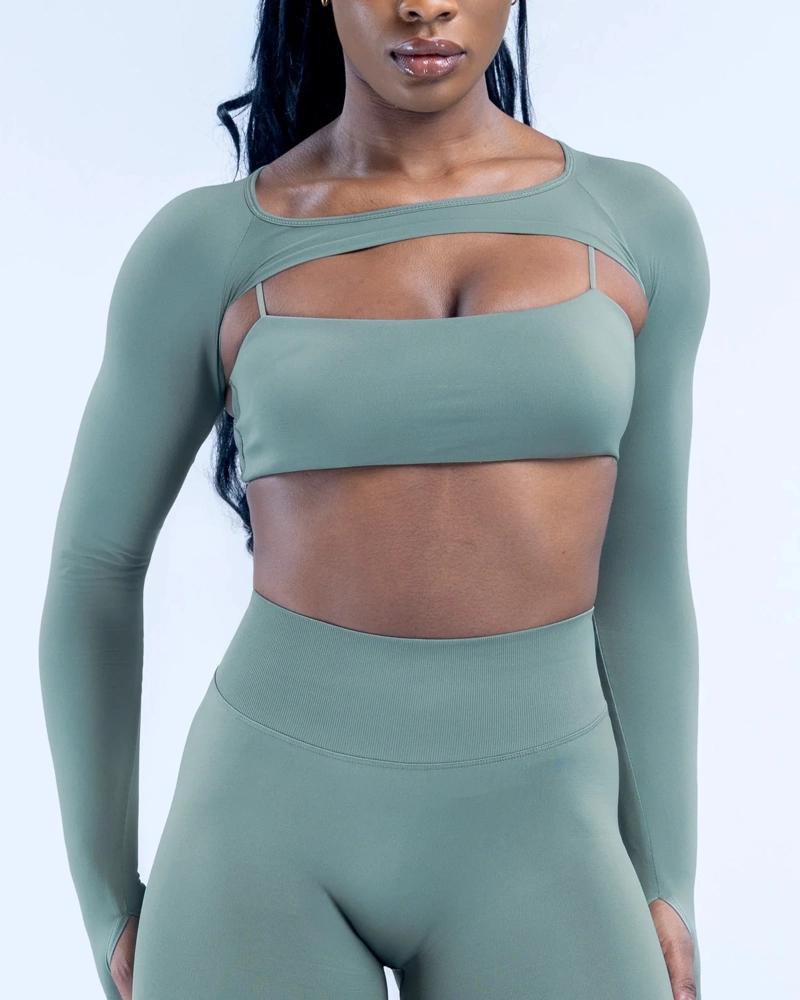 BOLERO DEPORTIVO MANGA LARGA MUJER TOP GYM - 4