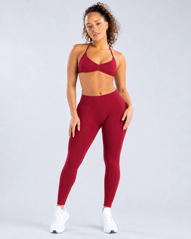 SET DEPORTIVO MUJER CALZA LEGGING Y TOP PETO HALTER - 4