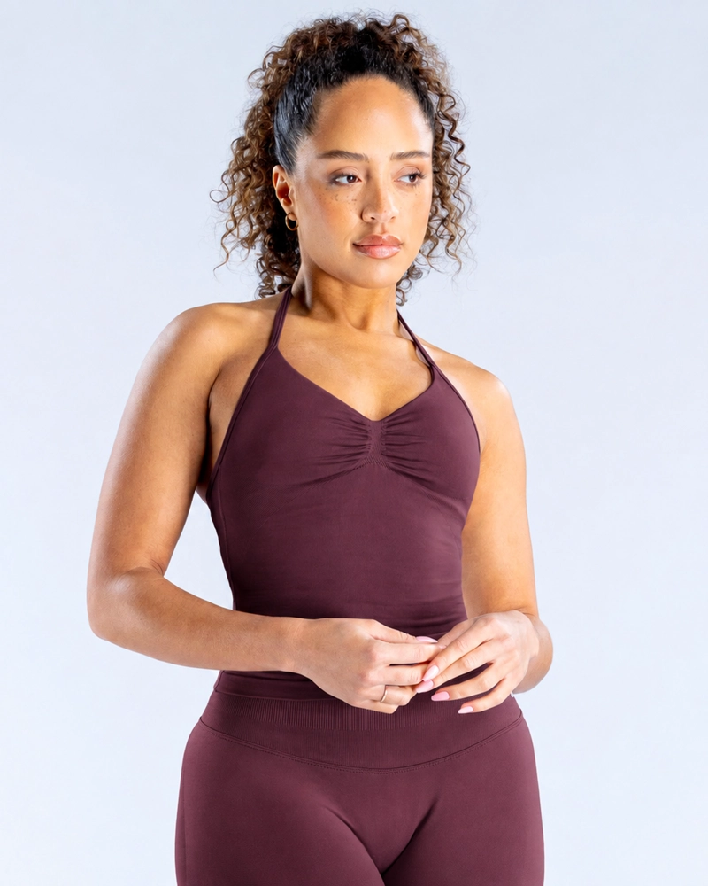 SET DEPORTIVO MUJER SHORT DEPORTIVO Y TOP PETO LARGO HALTER - 3