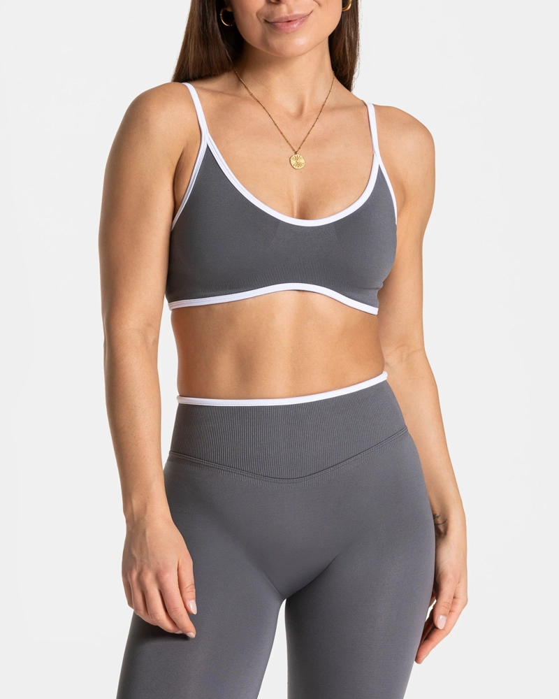 SET DEPORTIVO MUJER CALZA LARGA LEGGINGS Y TOP PETO CORTO - 1