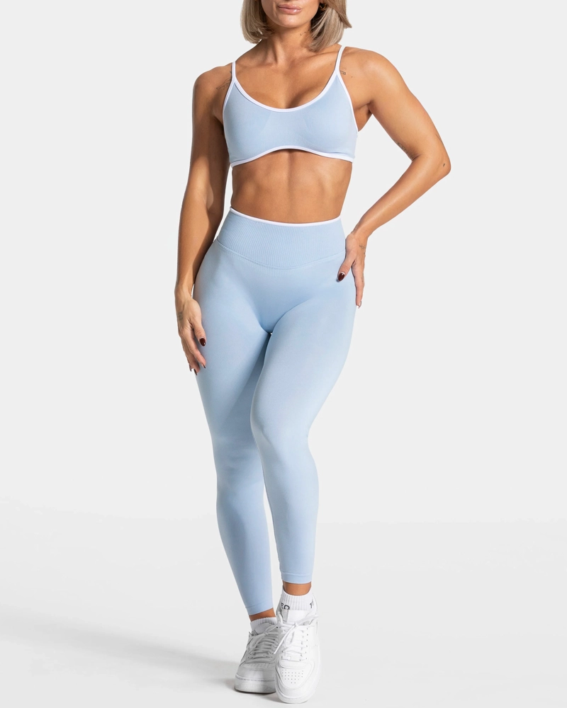 SET DEPORTIVO MUJER CALZA LARGA LEGGINGS Y TOP PETO CORTO - 5