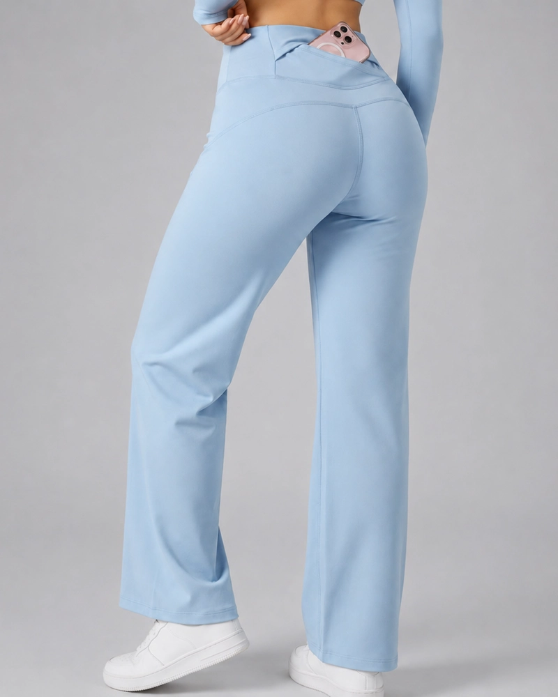 PANTALON DEPORTIVO MUJER PALAZZO TIRO ALTO FLARE - 1