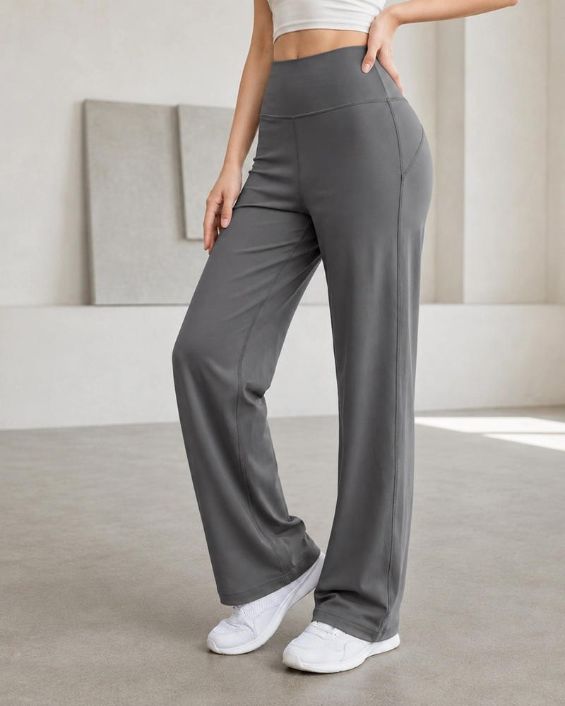 PANTALON DEPORTIVO MUJER PALAZZO TIRO ALTO FLARE - 1