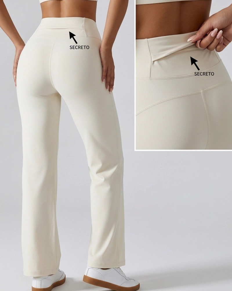PANTALON DEPORTIVO MUJER PALAZZO TIRO ALTO FLARE - 2