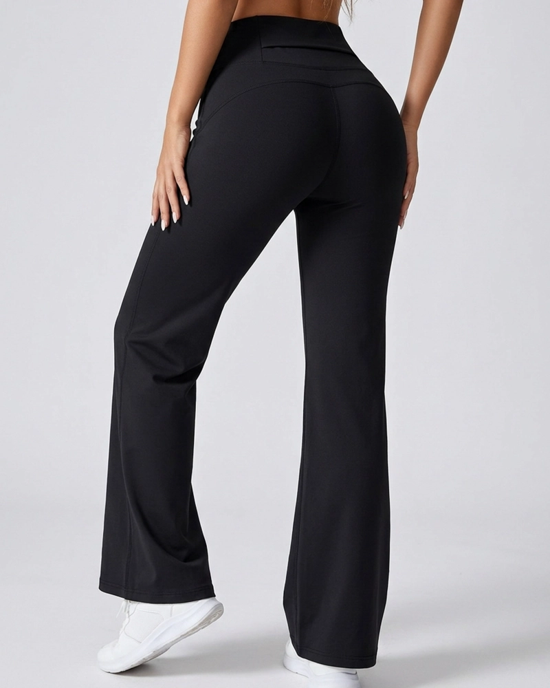 PANTALON DEPORTIVO MUJER PALAZZO TIRO ALTO FLARE - 3