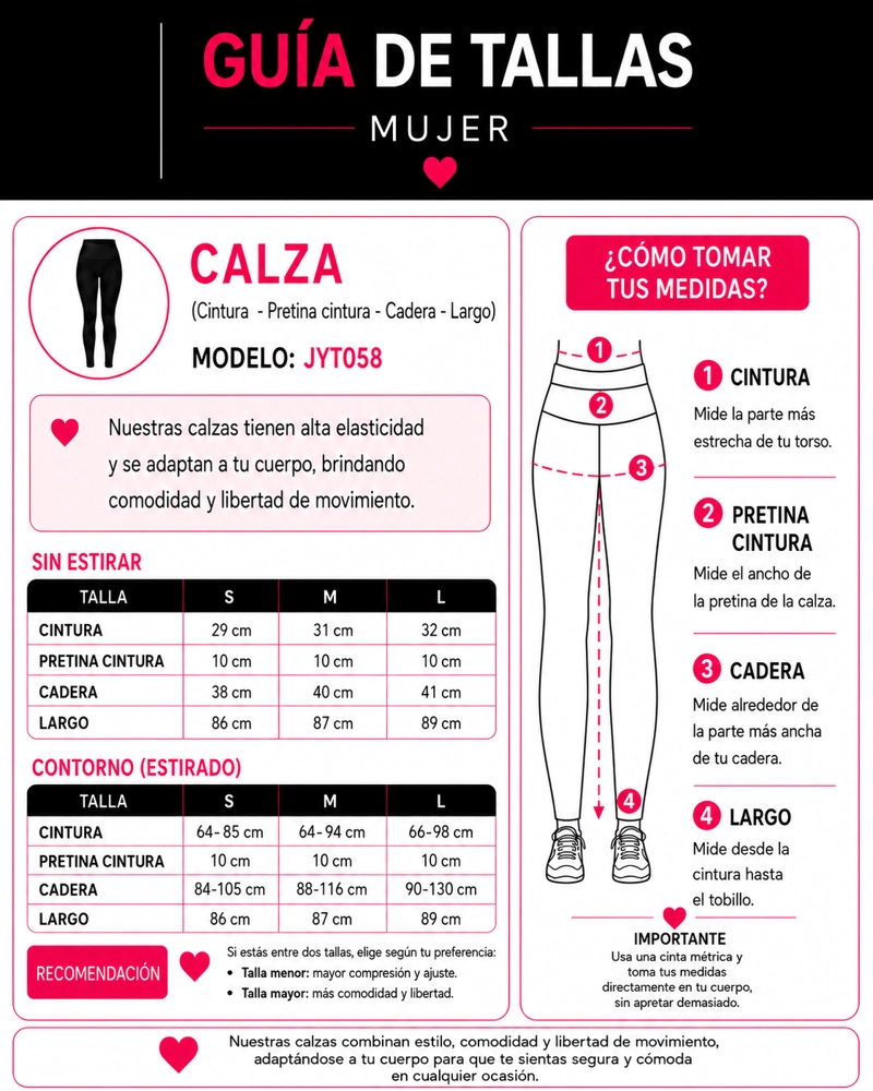 CALZA LEGGING DEPORTIVA MUJER TIRO ALTO GYM YOGA FITNESS - 4