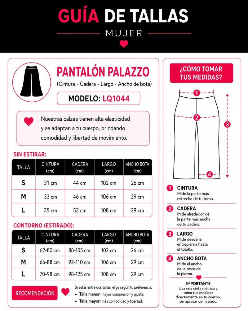 PANTALON PALAZZO MUJER TIRO ALTO LAZO AJUSTABLE CASUAL - 7