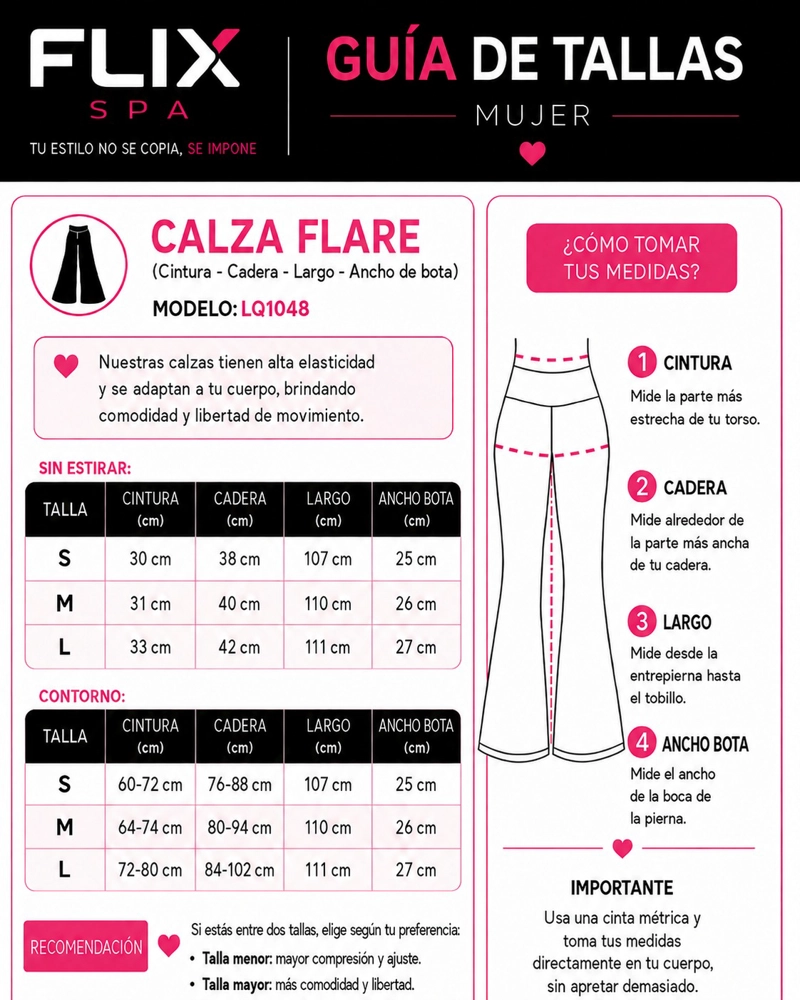CALZA FLARE MUJER FAJA ALTA MOLDEADORA LEVANTA GLUTEOS - 5