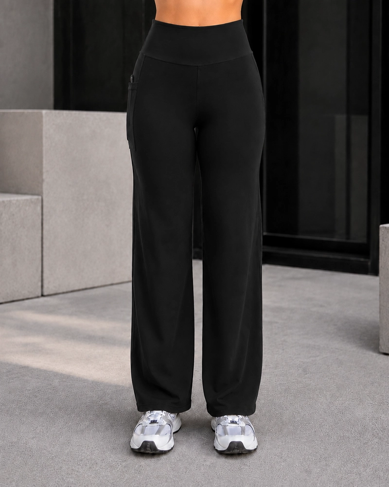 PANTALON PALAZZO MUJER TIRO ALTO CON BOLSILLOS WIDE LEG - 2