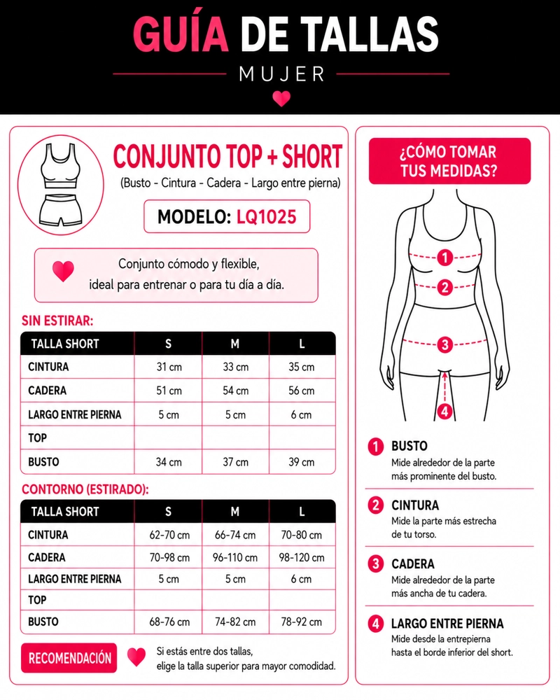CONJUNTO DEPORTIVO MUJER TOP ESPALDA CRUZADA SHORT FITNESS - 5