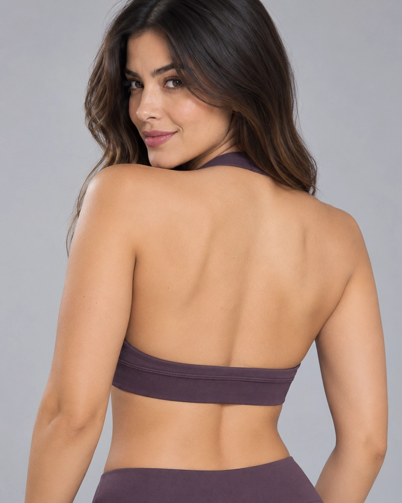 TOP DEPORTIVO MUJER HALTER ESPALDA DESCUBIERTA GYM - 3