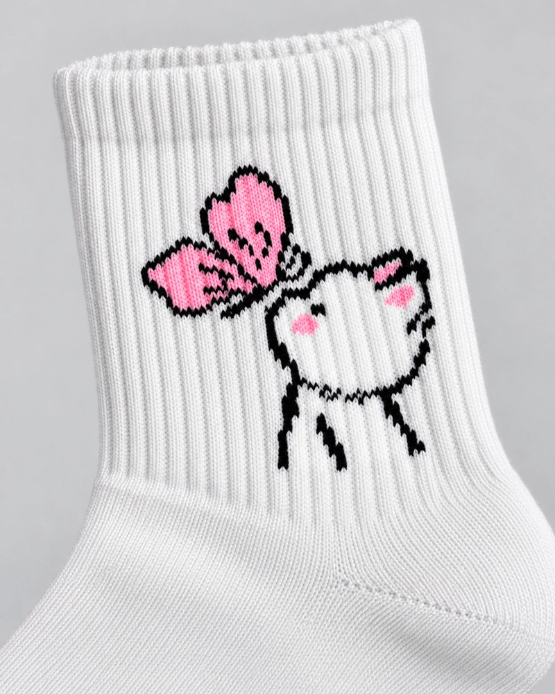 CALCETINES DEPORTIVOS TOBILLEROS KITTY BUTTERFLY GYM CASUAL - 2