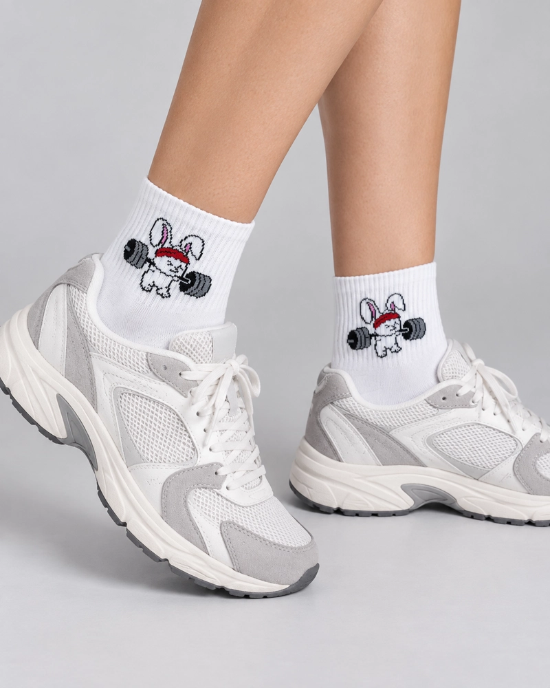 CALCETINES DEPORTIVOS MUJER IRON BUNNY FITNESS RUNNING - 2