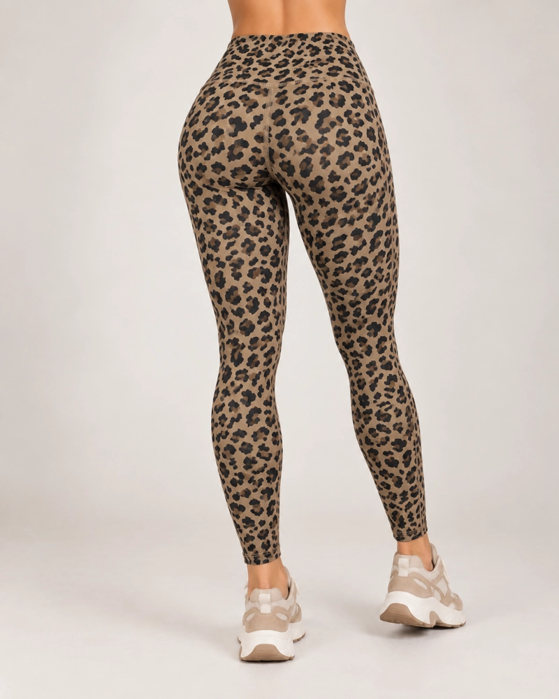 CALZA MUJER ANIMAL PRINT PRETINA ALTA BOLSILLOS LATERALES - 3
